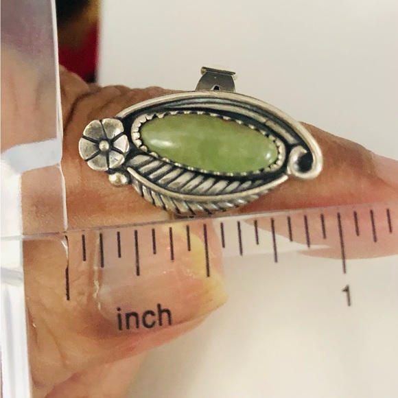 Vintage Navajo signed CH (Chad Hoskie) Size 5.5 925 Ring Or Pinky Ring. R2 - Picture 9 of 10